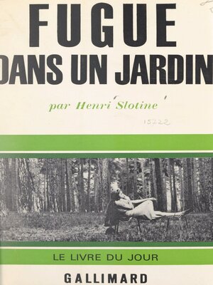 cover image of Fugue dans un jardin
